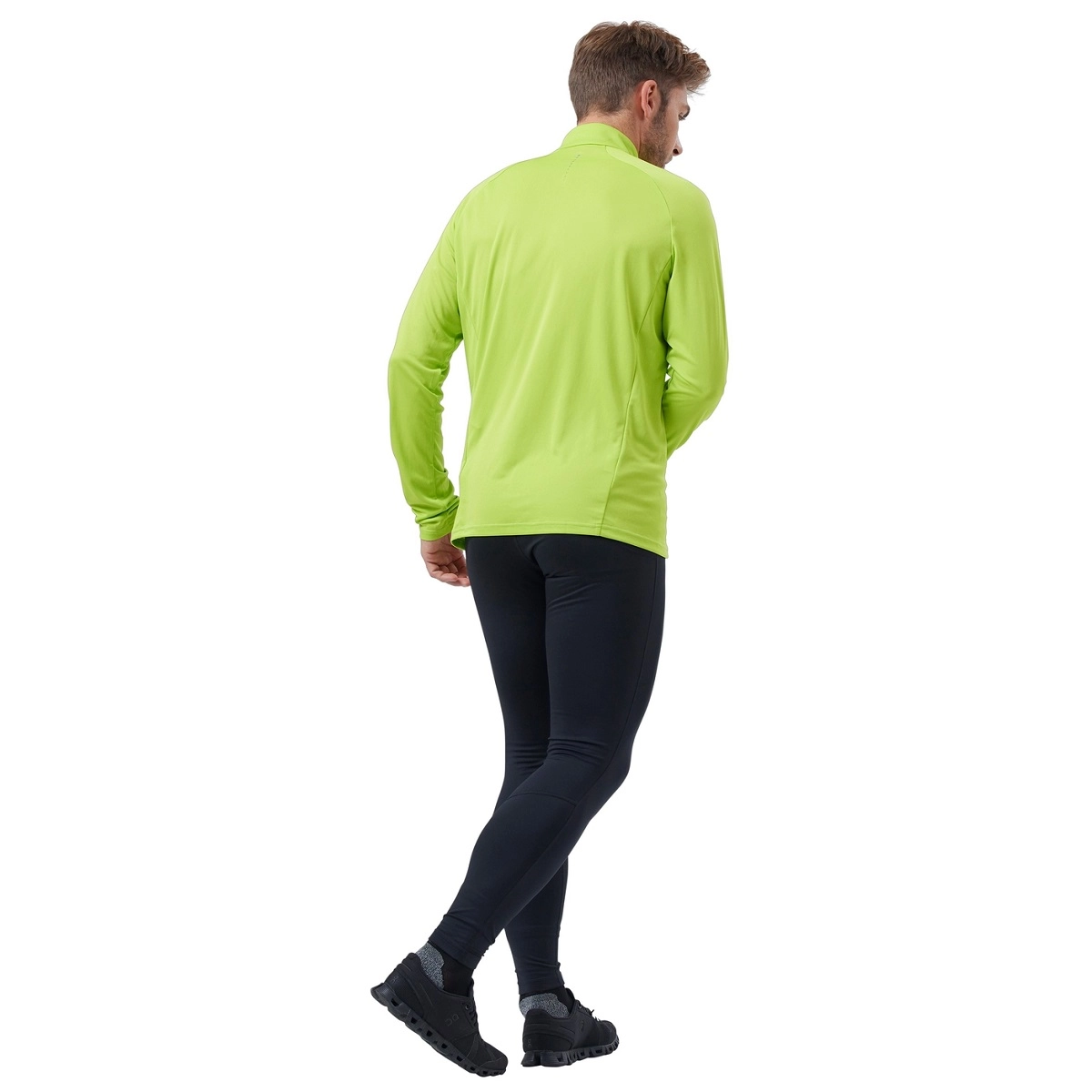 Longsleeve Odlo Men Mid Layer 1/2 Zip Essential Ceramiwarm Lime Green 8 Longsleeve Odlo Men Mid Layer 1/2 Zip Essential Ceramiwarm Lime Green - Afbeelding 6