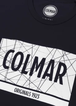 T-Shirt Colmar Men 7584 Navy Blue White -The North Kleding Winkel 6 7584 6SH blauw 5