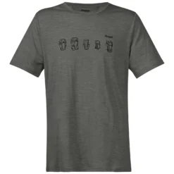 T-Shirt Bergans Men Backpack Wool Green Mud Black