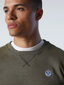 Trui North Sails Men Crewneck Sweatshirt Logo Ivy Green -The North Kleding Winkel 691028 0436 4