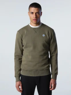 Trui North Sails Men Crewneck Sweatshirt Logo Ivy Green -The North Kleding Winkel 691028 0436 5