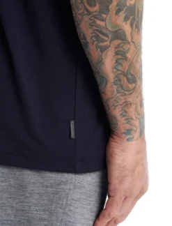T-Shirt Icebreaker Men Tech Lite II SS Tee Midnight Navy 15 T-Shirt Icebreaker Men Tech Lite II SS Tee Midnight Navy -The North Kleding Winkel 7 0A59IY401 6