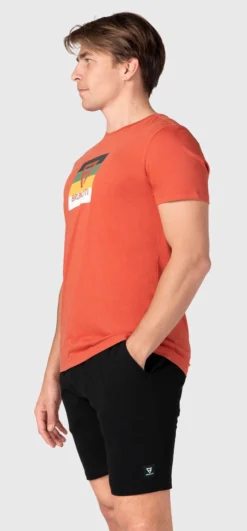 T-Shirt Brunotti Men Tim-Print Terra Cotta -The North Kleding Winkel 8 2211100131 2554 3 2048x