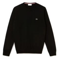 Trui Lacoste 1HA1 Sweater Crew Neck Noir Passion Farine