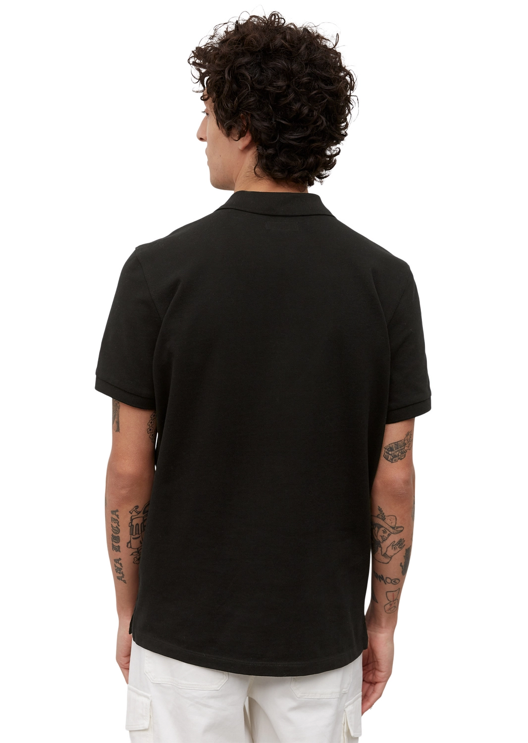 Polo Marc O'Polo Men B21226653000 Black 5 Polo Marc O'Polo Men B21226653000 Black - Afbeelding 3