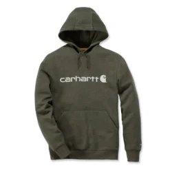 Trui Carhartt Men Delmont Graphic Hooded Sweatshirt Moss Heather