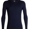 Ondershirt Icebreaker Mens 200 Oasis LS Crewe Midnight Navy