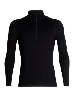 Ondershirt Icebreaker Mens 260 Tech LS Half Zip Black