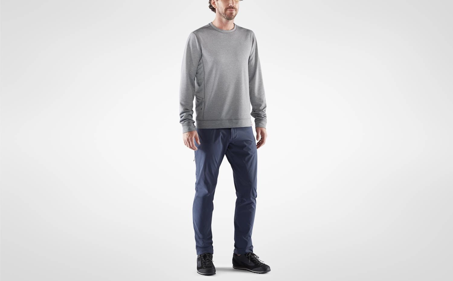 Trui Fjallraven Men High Coast Lite Sweater Grey 5 Trui Fjallraven Men High Coast Lite Sweater Grey - Afbeelding 3
