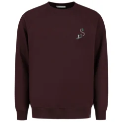 Trui Blue Loop Men Blue Fleece Husky Sweater Wine