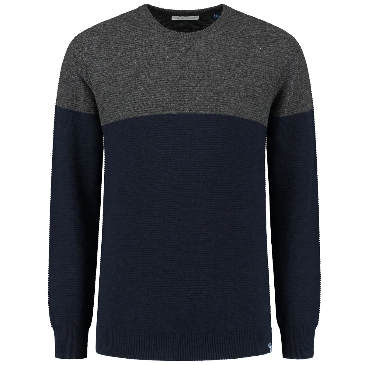 Trui Blue Loop Men Weekend Sweater Marine Light Grey 3 Trui Blue Loop Men Weekend Sweater Marine Light Grey