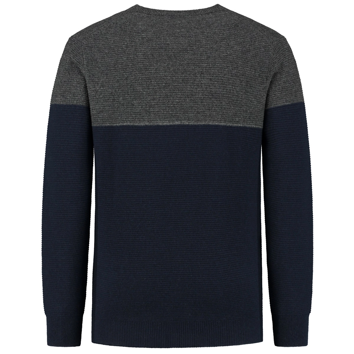 Trui Blue Loop Men Weekend Sweater Marine Light Grey 4 Trui Blue Loop Men Weekend Sweater Marine Light Grey - Afbeelding 2