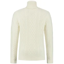 Trui Blue Loop Men Essential Cable Sweater White -The North Kleding Winkel M TNS004 22 B101 1