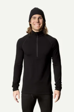 Trui Houdini Men Desoli Thermal Half Zip True Black -The North Kleding Winkel Ms Desoli Thermal Half Zip True Black 840033 900 P F 2025 C low
