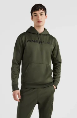 ONeill Trui O'Neill Men Rutile Hoodie Fleece Forest Night -The North Kleding Winkel N2350003 16028 01 MODEL
