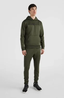 ONeill Trui O'Neill Men Rutile Hoodie Fleece Forest Night -The North Kleding Winkel N2350003 16028 04 MODEL