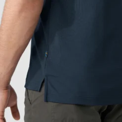 Polo Fjallraven Men Crowley Pique Shirt Alpine Blue -The North Kleding Winkel Naamlooseytityi