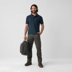 Polo Fjallraven Men Crowley Pique Shirt Alpine Blue -The North Kleding Winkel Naamlooskhkhkhk