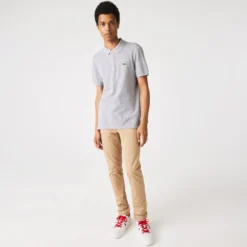 Polo Lacoste Men Slim Fit Heather Agate -The North Kleding Winkel PH4012 YRD 21