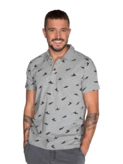 Polo Protest Men Spare Dark Grey Melee -The North Kleding Winkel Protest Spare Dark Grey Melee 1