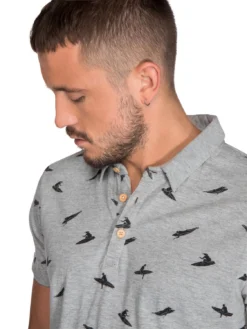 Polo Protest Men Spare Dark Grey Melee -The North Kleding Winkel Protest Spare Dark Grey Melee 2