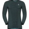 Ondershirt Odlo Men SUW Top Crew Neck L/S Odlo Futureskin Stormy Weather Black -The North Kleding Winkel SUW Tor 1819 187052 10587 A