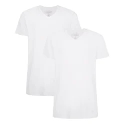 T-Shirt Bamboo Basics Men Velo Optical White (2-Delig)