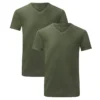 T-Shirt Bamboo Basics Men Velo Army Green (2-Delig) -The North Kleding Winkel VELO 004 2pack