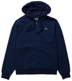 Vest Lacoste Men SH9676 Sport Hooded Mesh Navy Blue