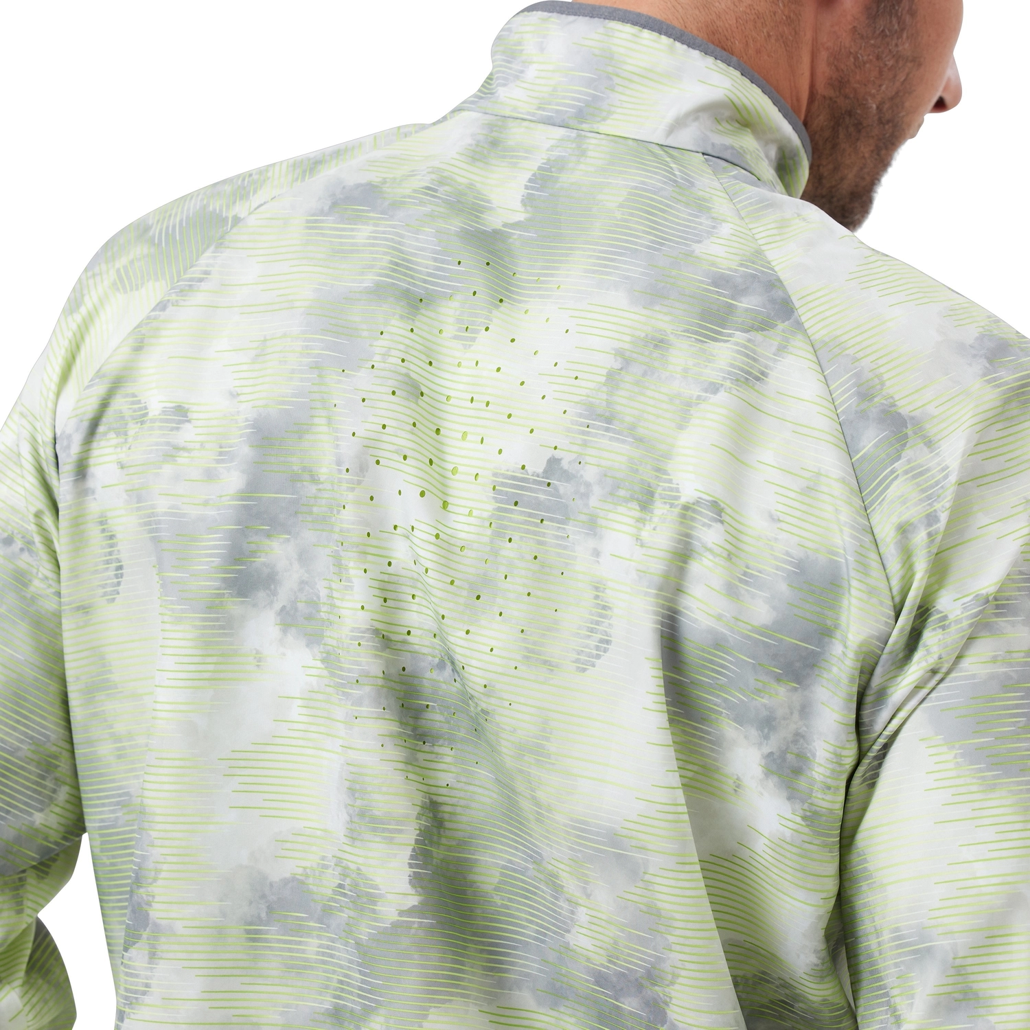 Hardloopjack Odlo Men Jacket Essential Light Print Odlo Concrete Grey Lime Green 7 Hardloopjack Odlo Men Jacket Essential Light Print Odlo Concrete Grey Lime Green - Afbeelding 5