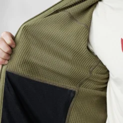 Vest Fjallraven Men Abisko Lite Fleece Jacket Green -The North Kleding Winkel abisko lite fleece m 86971 620 g detail fjr 3