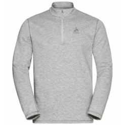 Longsleeve Odlo Men Mid Layer 1/2 Zip Berra Grey Melange