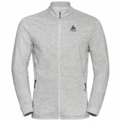 Longsleeve Odlo Men Mid Layer Full Zip Berra Grey Melange