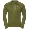 Longsleeve Odlo Men Mid Layer 1/2 Zip Tencia Avocado Melange