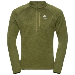 Longsleeve Odlo Men Mid Layer 1/2 Zip Tencia Avocado Melange