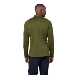 Longsleeve Odlo Men Mid Layer Full Zip Tencia Avocado Melange -The North Kleding Winkel bm467206