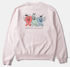 Sweatshirt Edmmond Studios Men Fruits Plain Pink -The North Kleding Winkel fruits 2