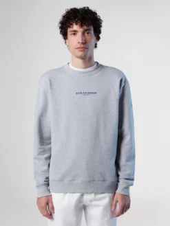 Trui North Sails Men Crewneck Sweatshirt With Graphic Grey Melange -The North Kleding Winkel hi res 691069 0926 msfront1 750x