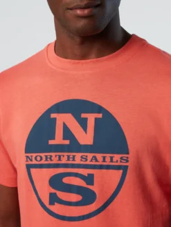 T-Shirt North Sails Men SS T-Shirt With Graphic Spiced Coral -The North Kleding Winkel hi res 692837 0160 det2 750x