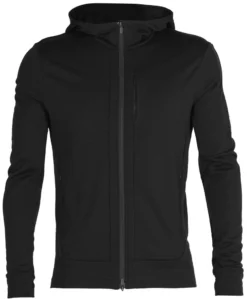 Vest Icebreaker Men Quantum III LS Zip Hoodie Black