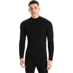 Ondershirt Icebreaker Men 260 Tech LS Turtleneck Black 7 Ondershirt Icebreaker Men 260 Tech LS Turtleneck Black -The North Kleding Winkel icebreaker mens 260 tech long sleeve turtleneck black 2 1266329