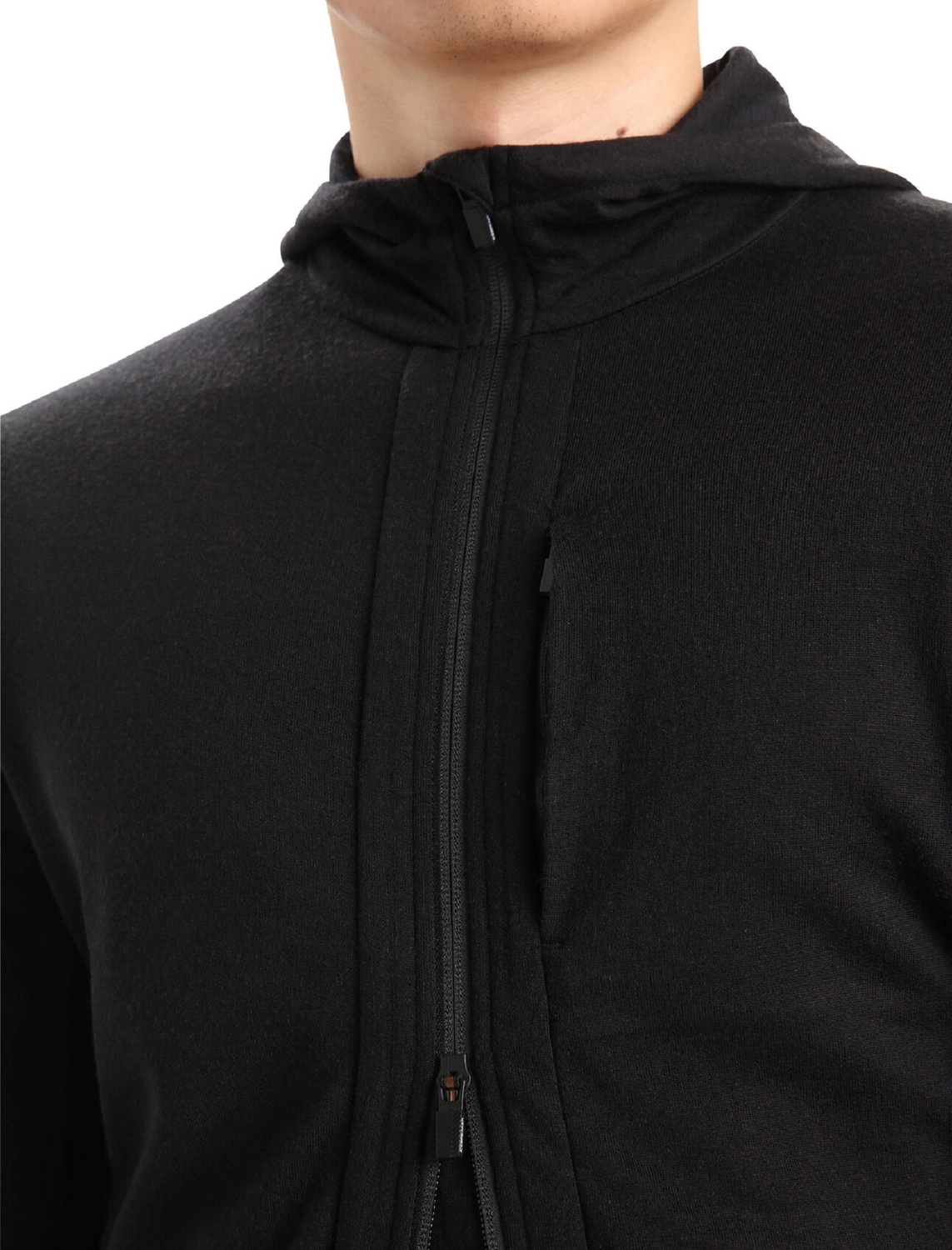 Vest Icebreaker Men Quantum III LS Zip Hoodie Black 8 Vest Icebreaker Men Quantum III LS Zip Hoodie Black - Afbeelding 6
