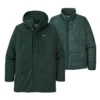 Jas Patagonia Men Tres 3 In 1 Parka Northern Green -The North Kleding Winkel jas patagonia men tres 3 in 1 parka northern greenwit