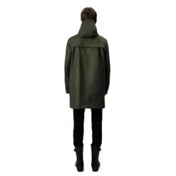 Regenjas Mens Original Rubber Hunting Coat Dark Olive Hunter -The North Kleding Winkel regenjas hunter mens original rubber hunting coat dark olive2