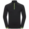 Longsleeve Odlo Men Mid Layer 1/2 Zip Axalp Ceramiwarm Black Lounge Lizard