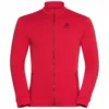 Longsleeve Odlo Men Mid Layer Full Zip Berra Chinese Red