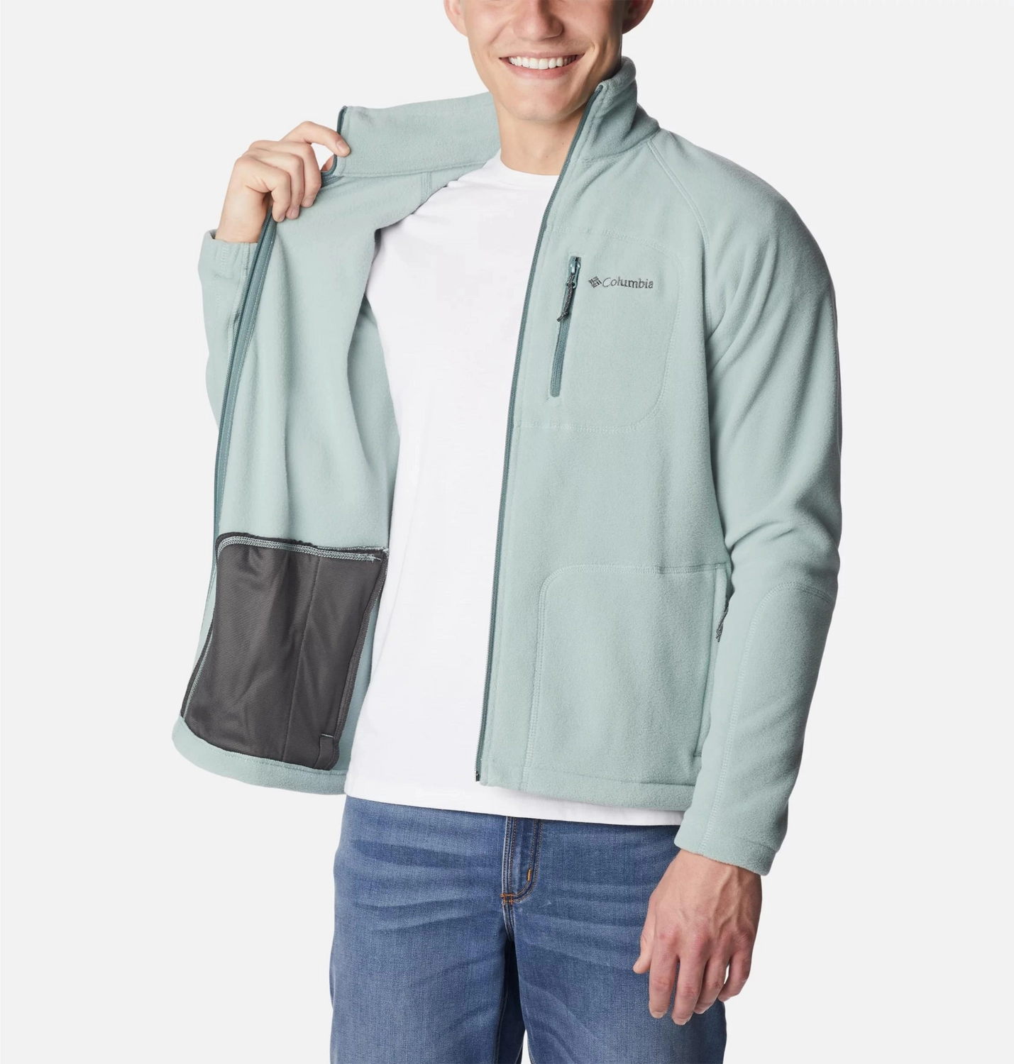 Vest Columbia Men Fast Trek II Full Zip Fleece Niagara 6 Vest Columbia Men Fast Trek II Full Zip Fleece Niagara - Afbeelding 4